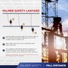 Palmer Safety Fall Protection L122133 Single Leg 6’ Safety Lanyard