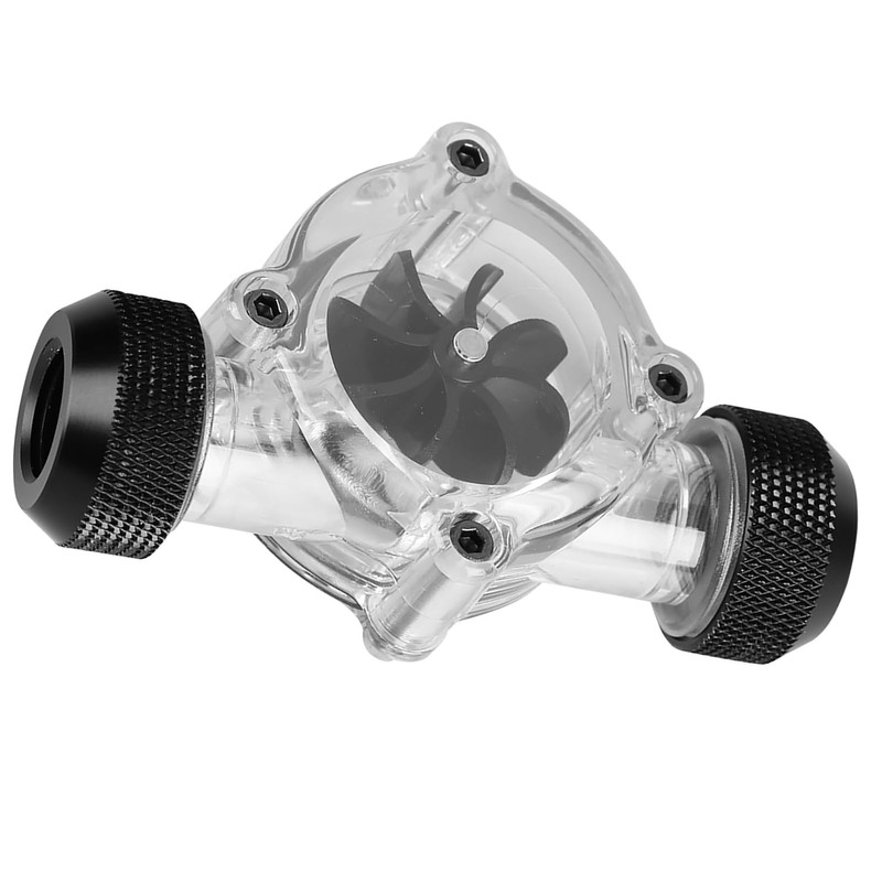 Risegun Flowmeter, G1/4 Cooling Flow Sensor Female to Female Flow