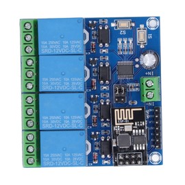 4 Channel WiFi Wireless Relay Module Smart Home Phone APP Remote Switch Module ESP8266(12V)
