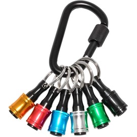 lulubelle ドライバービットセット 6色 アルミ合金 軽量 キーホルダー付