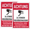 Videoüberwachung Sign, Achtung Videoüberwachung Sign, 20 x 30 cm, Made
