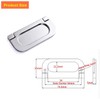 CTRICALVER 4 Pcs Flush Ring Pull Zinc Alloy Cabinet Drawer