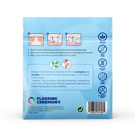 FlossingCeremony | Expanding Woven Dental Floss | Smart-Weave Floss | Vegan | Natural | Non-Toxic & PFAS Free | Eucalyptus & Manuka | Hilo Dental para Dientes | 55 Yards x 2 Units