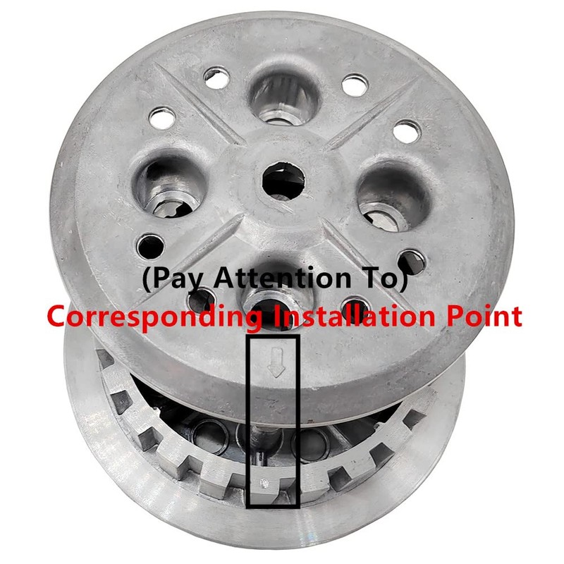 Complete Clutch Kit Center Inner Hub Outer Pressure Plate &