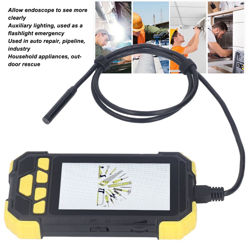 Screen Endoscope 4.3in Inspection Camera 8mm Lens HD Digital Portable