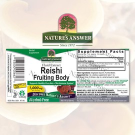 Nature'S Answer Reishi Fruiting Body Alcohol Free - 1 Fl Oz