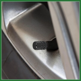 Motoforti 8pcs Black Tire Stem Valve Caps Wheel Valve Covers for Car Long-lasting