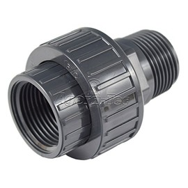 Agora-Tec Plastic Screw Connection with Seal 1 Inch AG/Female Thread (33.3 mm/30.3 mm)