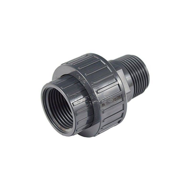 Agora-Tec Plastic Screw Connection with Seal 1 Inch AG/Female Thread