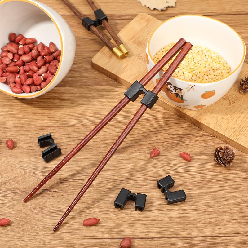 Patelai 5 Pairs Reusable Chopstick Helpers Practice Chinese Chop Stick
