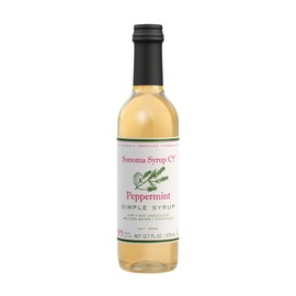 Sonoma Syrup Co. Peppermint Infused Simple Syrup 12.7 fl oz | for Coffee, Cocktails, and Cooking | Hand Crafted in the USA