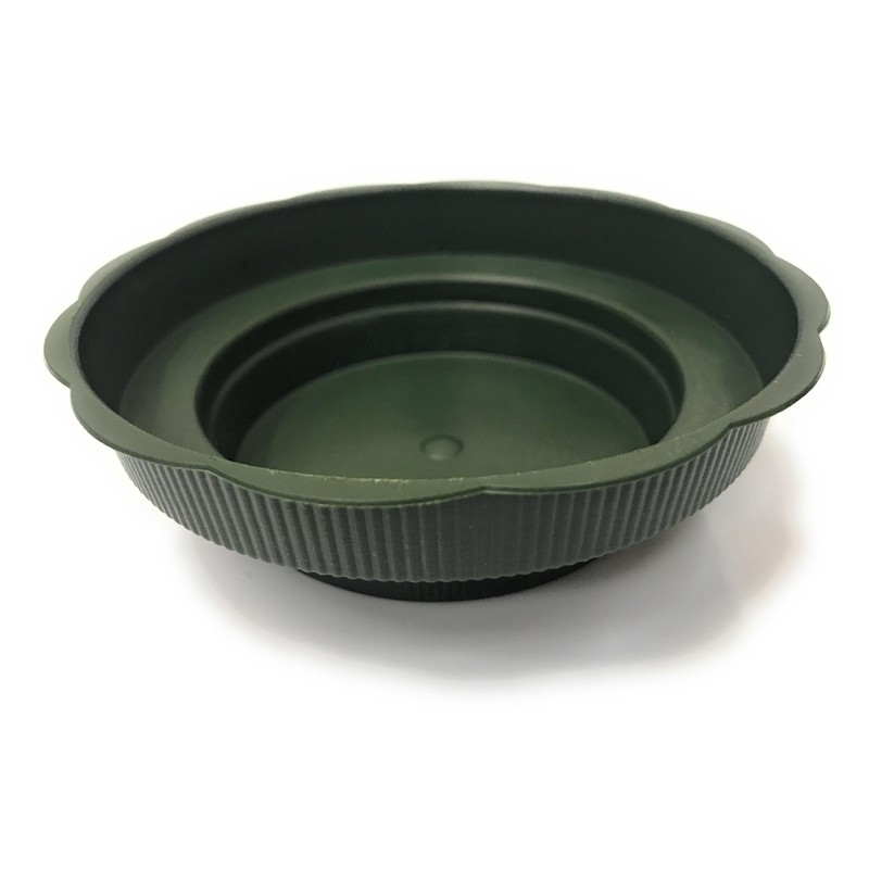 INERRA Floral Junior Bowls - Green Round Plastic Florist Dishes