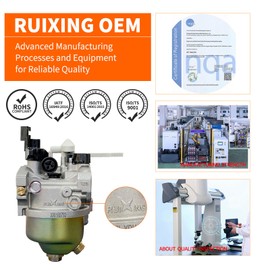 Ruixing GX160 GX200 Carburetor for Honda GX120 GX140 GX160 GX168 GX200 5HP 5.5 hp 6.5HP Engine Predator 212cc Carb 196cc 163cc OHV 224cc Engine