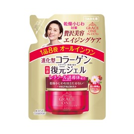 Kose Grace One All-in-One Moisturizing Repair Gel EX Refill, 3.2 oz (90 g) (Bonus 1 Pore Pack)