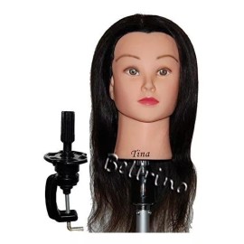 Bellrino Maniqui Cabeza Cabello Natural Marron Oscuro 48 Cm Bellrino