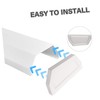 KONTONTY Gutter Parts Accessories Gutter End Caps Downspout End Cover
