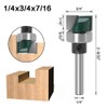 Bestgle 1/4" Shank Proessional Flush Trim Hinge Mortising Template Router