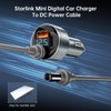 Starlink Mini 12V Car Charger, Heat Dissipation Aluminum Alloy Shell,Waterproof,Built-in