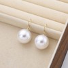 Jugielu Boho Large Round Pearl Earrings Big Pearls Drop Earring
