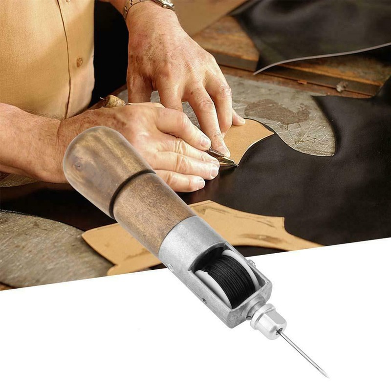 Leather Stitching Craft Tools Kit Automatic Lock Sewing Awl Wrench