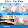 Gandeer 12 Pcs Interior Scrubbing Sponge for Leather Plastic Car