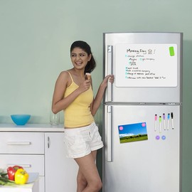 HAND IN HAND Large Dry Erase Board Magnetic Soft Whiteboard for Home, Office, School 508 X 330 MM