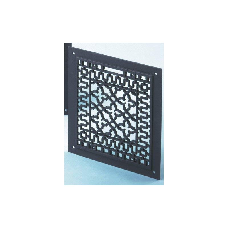 Minuteman International Cast Iron Floor Grate Grille, Black