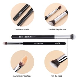 MSQ 2pcs Concealer Brush Triangle Concealer Makeup Brush Eye Mini Angled Brushes Nose Contour Brush Small Foundation Brushes for Powder Cream Liquid Makeup