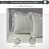 Pizuna Cotton Percale Oxford King Size Pillowcases 2 Pack Silver