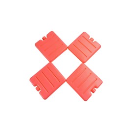 Ice blocks (Set of 4) Ice Packs for Lunch Boxes Cooler Ice Packs Long Lasting Lunch Ice Packs Slim Reusable Cool Packs for Cooler Freezer Ice Packs Stackable Square Design (Pink)