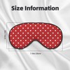 SSIMOO Big White Dot Sleep Mask-Adjustable,Breathable,Fashionable Eye Mask for A