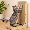 L-Shaped Cat Scratcher for Indoor Cats – Double-Tier Wood Scratching