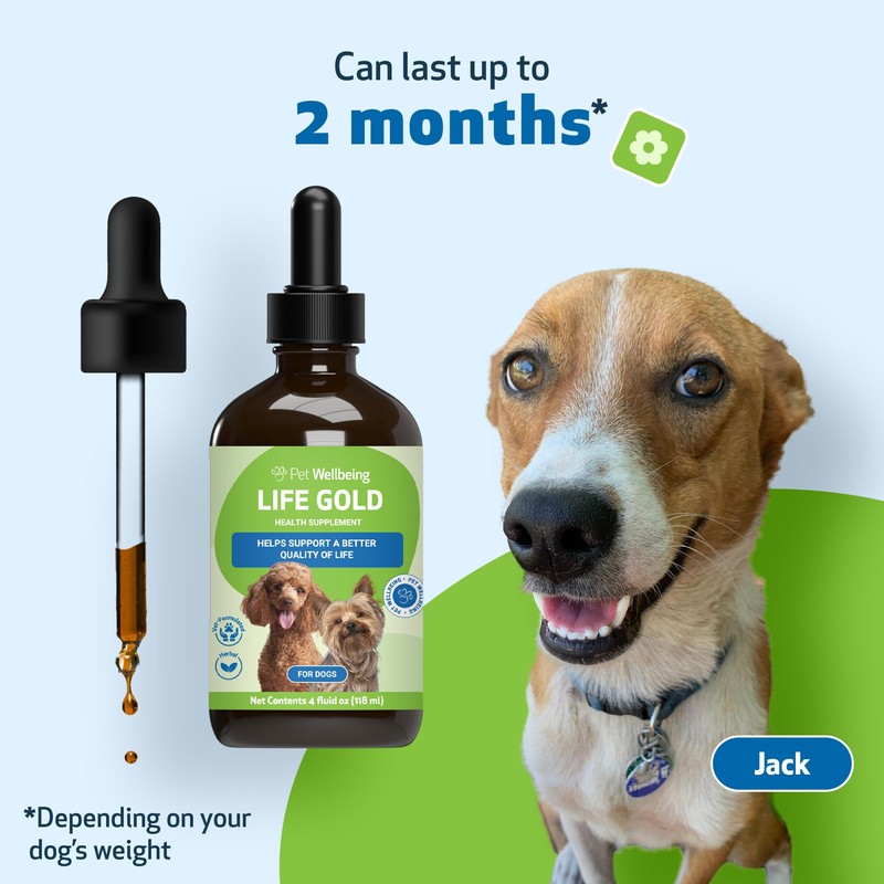 Pet Wellbeing Life Gold for Dogs (4 fl oz (118