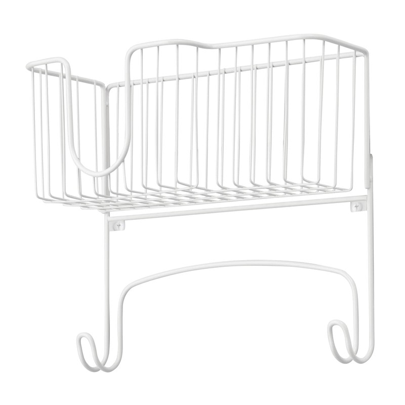 mDesign Wall Mounted Ironing Board Holder - Steel Ironing Board