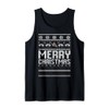 Fernley Vaqueros Logo Merry Christmas Ugly Sweater HS Tank Top