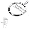 52 Set Metal Curtain Rings Drapery Curtain Hanging Rings with