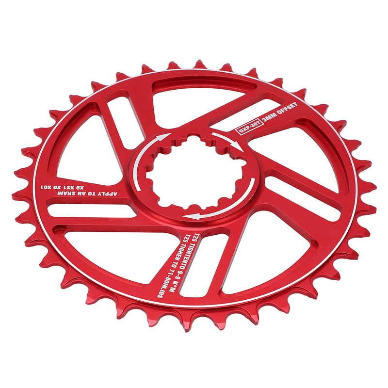 Lebycle Bicycle Chainring 36T Chainwheel 3mm Offset Direct Mount Narrow