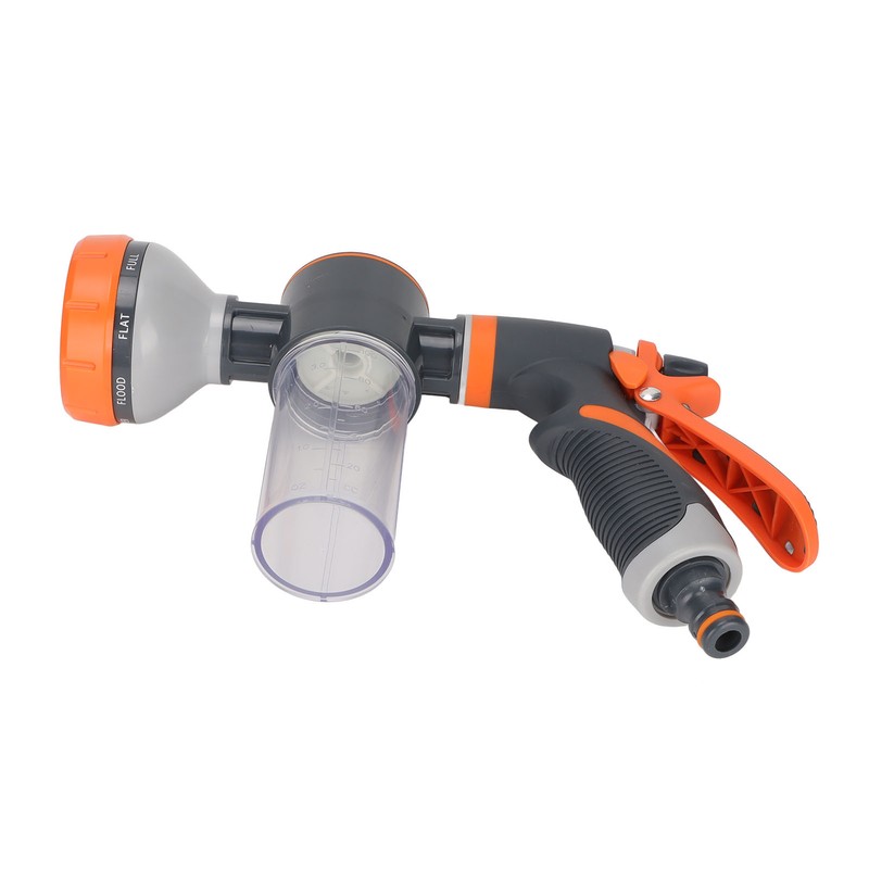 Garden Hose Nozzle 8 Spray Pattern Hose Hand Sprayer for