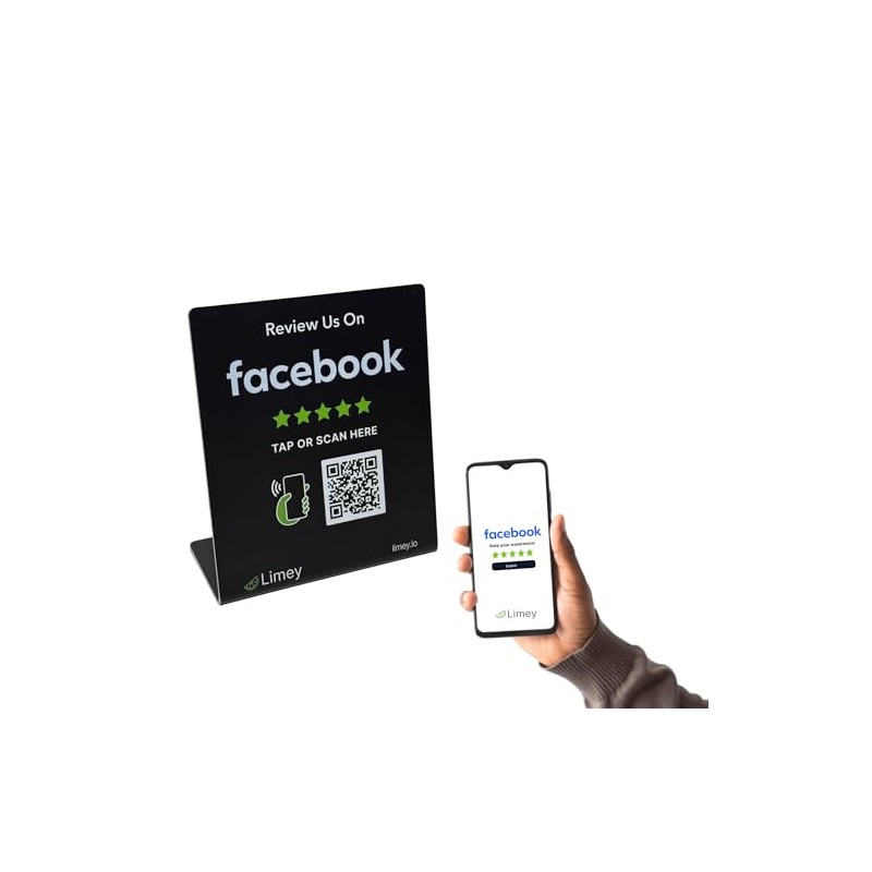Facebook Review Display Stand | Boost Customer Reviews with Tap