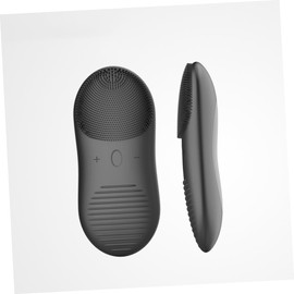 FRCOLOR Multifunctional Electric Facial Brush Portable Face Cleaning Device for Deep Cleansing Compact and Lightweight for All Skin Types Wireless Charging Elegant Black