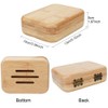 Home Storage Box Accessories Storage, Handmade Bamboo Wooden Soap Holder,