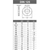 M8 Washers 8.4 mm Stainless Steel VA A2 V2A Pack