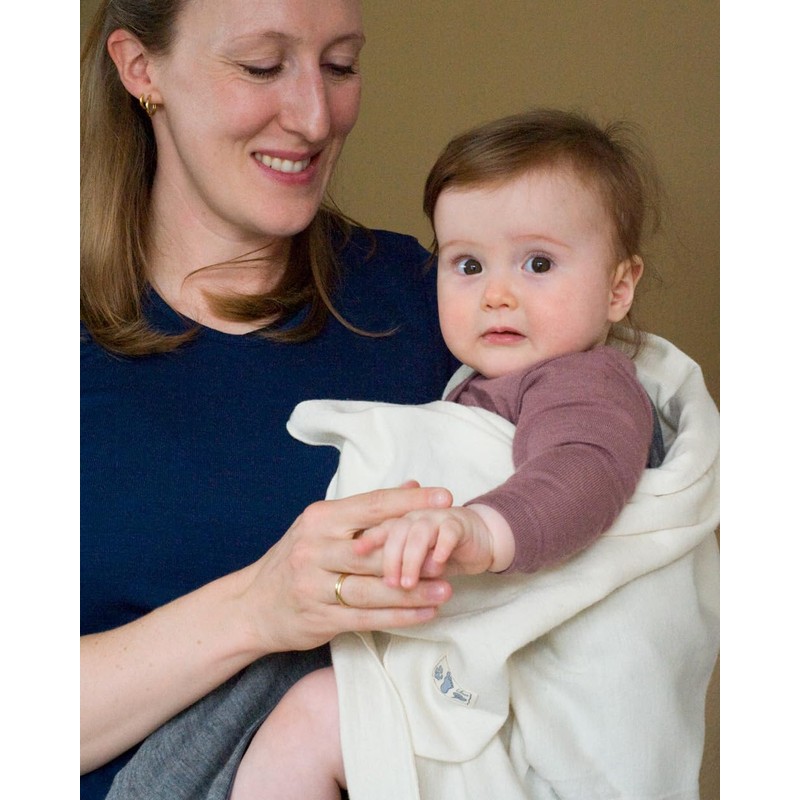 Lilano, Lightweight Merino / Silk Baby Blanket, 70% Wool (KBA),