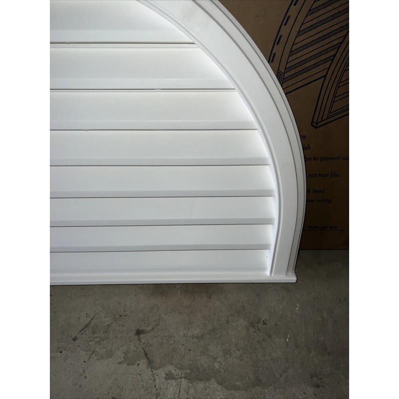Gable Vent Half-Round Gable Vent WHITE 32”x20” Premium Exterior Wall