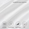 RUIKASI Deep Fitted Sheet King Size - White Kingsize Fitted