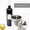 Kerafactum Elegant container made of stainless steel for tasting wine,