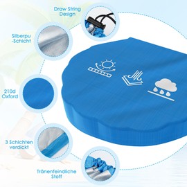 Sandpit Cover, Sand Shell Cover, 100 x 15 cm, Shell Sandpit Cover for Sandpit, Protective Cover for Sandbox, Sandpit Tarpaulin