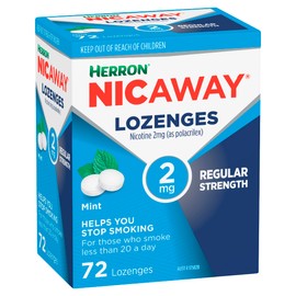 Nicaway 2mg Stop Smoking Mint Lozenge (Pack of 72)