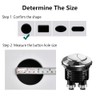 38mm Toilet Flush Button Adjustable Thread Diameter Dual Flush Toilet