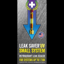 Leak Saver Direct Inject Refrigerant Leak Sealer UV Small System 1 Ton 3 Pack